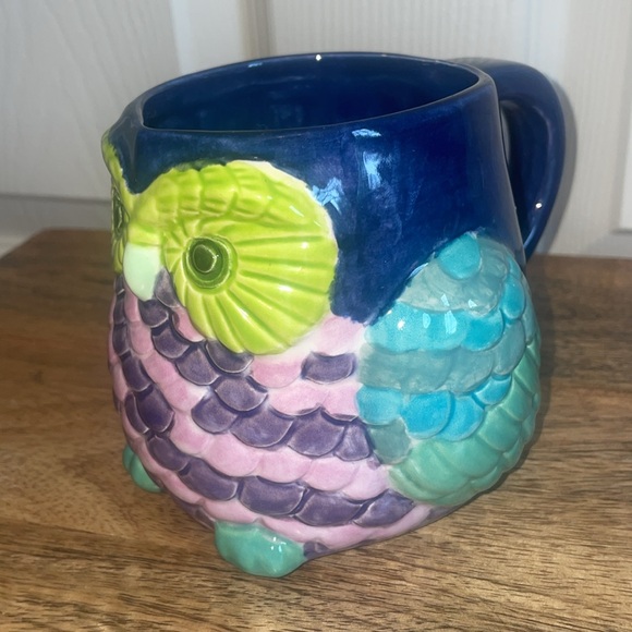 💙OWL Mug,  Ceramic Glazed - Picture 2 of 9